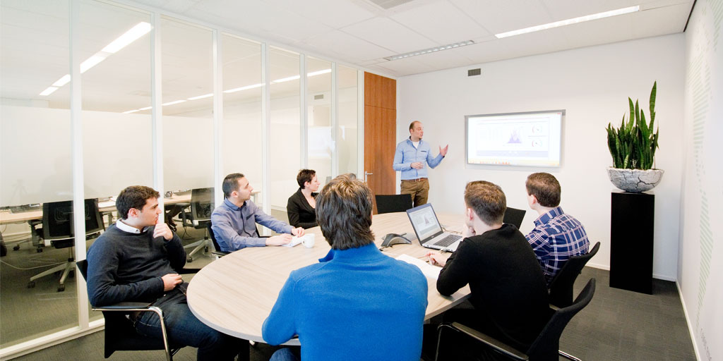 Cost Engineers in meeting room